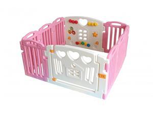 Pink Baby Playpen Kids 10 Panel Safety Play Center Yard Home Indoor Outdoor Pen Pink Baby Playpen Kids 10 Panel Safety Play Center Yard Home Indoor Outdoor Pen