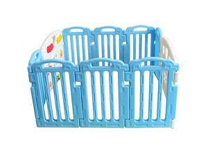 Blue Baby Playpen Kids 10 Panel Safety Play Center Yard Home Indoor Outdoor Pen Blue Baby Playpen Kids 10 Panel Safety Play Center Yard Home Indoor Outdoor Pen