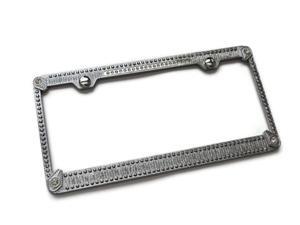 Crystal Rhinestone Bling License Plate Frame Metal Mirror Chrome BMW Lexus Audi WL125-C Crystal Rhinestone Bling License Plate Frame Metal Mirror Chrome BMW Lexus Audi WL125-C