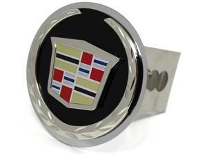 Chrome Cadillac Logo Black Wreath Hitch Cover 2" Hitch Receivers Stainless Steel Chrome Cadillac Logo Black Wreath Hitch Cover 2" Hitch Receivers Stainless Steel