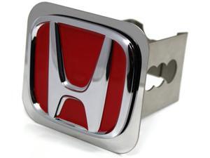 Red JDM Honda Logo Hitch Cover 2" Hitch Receivers Plug Stainless Steel Type R Red JDM Honda Logo Hitch Cover 2" Hitch Receivers Plug Stainless Steel Type R