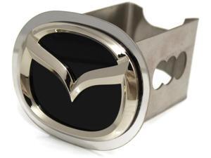 Black Mazda Hitch Cover Plug Logo Stainless Steel 2" Receiver Zoom Zoom CX5 CX9 Black Mazda Hitch Cover Plug Logo Stainless Steel 2" Receiver Zoom Zoom CX5 CX9