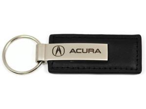 Acura Logo Emblem Keychain Black Leather Chrome Key Fob Metal Key Ring Lanyard KC1540.ACU Acura Logo Emblem Keychain Black Leather Chrome Key Fob Metal Key Ring Lanyard KC1540.ACU