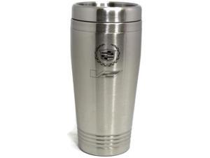 Cadillac "V" Travel Mug Travel Coffee Mug Cup Stainless Steel Tea Mug Thermo - Silver Cadillac "V" Travel Mug Travel Coffee Mug Cup Stainless Steel Tea Mug Thermo - Silver