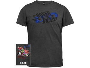 Back To The Future Hover Board Dark Grey Graphic TShirt Back To The Future Hover Board Dark Grey Graphic TShirt