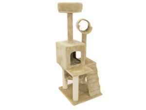 Deluxe 52" Cat Tree Tower Condo Scratcher Furniture Kitten House Hammock Deluxe 52" Cat Tree Tower Condo Scratcher Furniture Kitten House Hammock