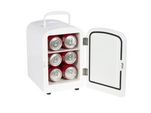 Portable Mini Fridge Cooler and Warmer Auto Car Boat Home Office AC & DC White Portable Mini Fridge Cooler and Warmer Auto Car Boat Home Office AC & DC White