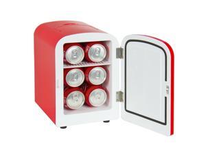 Portable Mini Fridge Cooler and Warmer Auto Car Boat Home Office AC & DC Red Portable Mini Fridge Cooler and Warmer Auto Car Boat Home Office AC & DC Red