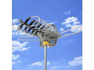 HDTV Rotor Remote Outdoor Amplified Antenna 360° UHF/VHF/FM HD TV 150 Miles HDTV Rotor Remote Outdoor Amplified Antenna 360° UHF/VHF/FM HD TV 150 Miles