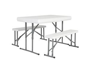 Best Choice Products Folding Table & Benches Portable Indoor Outdoor Picnic Party Dining Kitchen Best Choice Products Folding Table & Benches Portable Indoor Outdoor Picnic Party Dining Kitchen