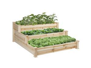 BCP Raised Vegetable Garden Bed 3 Tier Elevated Planter Kit Outdoor Gardening BCP Raised Vegetable Garden Bed 3 Tier Elevated Planter Kit Outdoor Gardening