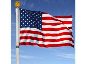 Flagpole Telescopic 25' Aluminum Flag Pole Outdoor Garden Solid Construction New Flagpole Telescopic 25' Aluminum Flag Pole Outdoor Garden Solid Construction New