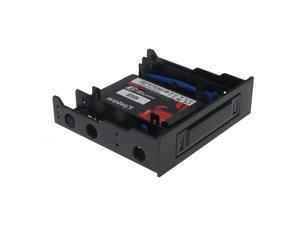 SEDNA - Floppy bay Mounting Adapter for 2 x 2.5" HDD / SSD with 2 USB 3.0 Port ( with 5.25" mounting kit
included ) SEDNA - Floppy bay Mounting Adapter for 2 x 2.5" HDD / SSD with 2 USB 3.0 Port ( with 5.25" mounting kit
included )