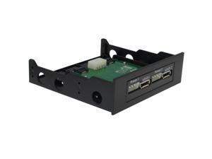 SEDNA 2 Port eSATA Floppy Bay Front Panel with Power Connector (Black) including 5.25" DVD ROM Mounting kit SEDNA 2 Port eSATA Floppy Bay Front Panel with Power Connector (Black) including 5.25" DVD ROM Mounting kit