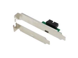 SEDNA - USB 3.1 Type C 1 Port Metal Bracket with 20 pin USB 3.1 50cm cable and low profile bracket SEDNA - USB 3.1 Type C 1 Port Metal Bracket with 20 pin USB 3.1 50cm cable and low profile bracket