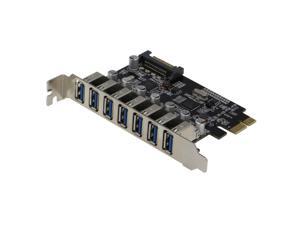 Sedna - PCIE 7 Port USB 3.0 Adapter Card ( 7 External Ports ) with SATA
Power Connector , ( NEC Host controller ) Sedna - PCIE 7 Port USB 3.0 Adapter Card ( 7 External Ports ) with SATA
Power Connector , ( NEC Host controller )