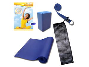 Yoga DVD Kit LIMITED time offer - with 4mm mat (DVD, mat, block, bag and strap) Yoga DVD Kit LIMITED time offer - with 4mm mat (DVD, mat, block, bag and strap)