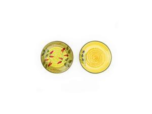 Ceramic Garlic Grater 2 Pack - Green & Yellow Olive Ceramic Garlic Grater 2 Pack - Green & Yellow Olive