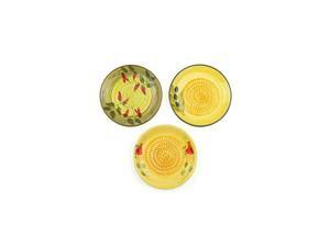 Ceramic Garlic Grater 3 Pack - Green, Yellow Apple & Yellow Olive Ceramic Garlic Grater 3 Pack - Green, Yellow Apple & Yellow Olive