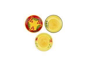 Ceramic Garlic Grater 3 Pack - Red, Yellow Apple & Yellow Olive Ceramic Garlic Grater 3 Pack - Red, Yellow Apple & Yellow Olive