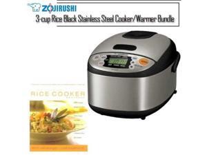 Zojirushi NSLAC05XT 3-cup Rice Black Stainless Steel Cooker/Warmer Kit Zojirushi NSLAC05XT 3-cup Rice Black Stainless Steel Cooker/Warmer Kit
