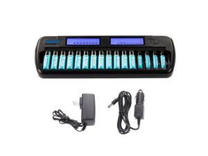 Knox 16 Bay Smart Fast Charging Ni-MH AA/AAA Battery Charger With 12AA & 4AAA Rechargeable Batteries Knox 16 Bay Smart Fast Charging Ni-MH AA/AAA Battery Charger With 12AA & 4AAA Rechargeable Batteries