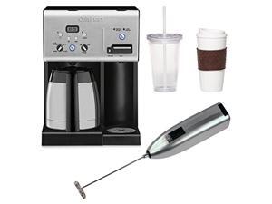 Cuisinart CHW-14 Coffee Plus 10-Cup Thermal Programmable Coffeemaker and Hot Water System with Coffee Mug & Iced Beverage Cup Two Pack and Knox Handheld Milk Frother Cuisinart CHW-14 Coffee Plus 10-Cup Thermal Programmable Coffeemaker and Hot Water System with Coffee Mug & Iced Beverage Cup Two Pack and Knox Handheld Milk Frother