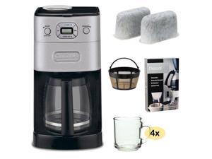 Cuisinart DGB-650BC Grind-and-Brew Thermal 10-Cup Automatic Coffeemaker, Brushed Metal + Replacement Water Filters 2 Pack + Home Activated Coffee/ Espresso Descaler + Accessory Kit Cuisinart DGB-650BC Grind-and-Brew Thermal 10-Cup Automatic Coffeemaker, Brushed Metal + Replacement Water Filters 2 Pack + Home Activated Coffee/ Espresso Descaler + Accessory Kit