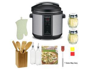 Cuisinart CPC-600 1000W 6qt. Pressure Cooker Refurbished + The Pressure Cooker Gourmet + Accessory Kit Cuisinart CPC-600 1000W 6qt. Pressure Cooker Refurbished + The Pressure Cooker Gourmet + Accessory Kit