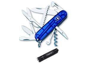 Victorinox 53206 Swiss Army Huntsman Pocket Knife (Sapphire Trans) w/ Fenix E01 Compact Keychain LED Flashlight (Black) Victorinox 53206 Swiss Army Huntsman Pocket Knife (Sapphire Trans) w/ Fenix E01 Compact Keychain LED Flashlight (Black)
