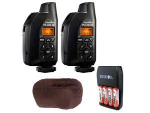 PocketWizard Plus III Transceiver (2 pcs) plus Carrying Case and 4 AA Batteries w/ Charger PocketWizard Plus III Transceiver (2 pcs) plus Carrying Case and 4 AA Batteries w/ Charger