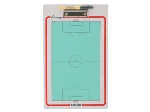 Easy wipe off surface. 10" x 16" full field on one side. Half field on the other side. Complete with dry erase marker. Soccer Easy wipe off surface. 10" x 16" full field on one side. Half field on the other side. Complete with dry erase marker. Soccer