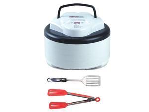 Nesco FD-77DT Digital Top Mounted 4 Tray Food Dehydrator w/ HDS Trading 14.5-Inch Stainless Steel Slotted Spatula & 8-Inch Nylon Flipper Tongs Nesco FD-77DT Digital Top Mounted 4 Tray Food Dehydrator w/ HDS Trading 14.5-Inch Stainless Steel Slotted Spatula & 8-Inch Nylon Flipper Tongs