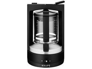 KRUPS KM468950 Moka Brewer Filter Coffee Maker, 10-Cup, Black KRUPS KM468950 Moka Brewer Filter Coffee Maker, 10-Cup, Black