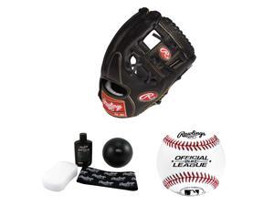 Rawlings RGG2002 11.5-Inch Baseball Mitt (Right Hand Throw) + Break-In Kit + Baseball Rawlings RGG2002 11.5-Inch Baseball Mitt (Right Hand Throw) + Break-In Kit + Baseball