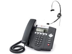 Polycom 2200-12450-001 w/ Wireless Headset VoIP Corded Phone with Included Headset Polycom 2200-12450-001 w/ Wireless Headset VoIP Corded Phone with Included Headset