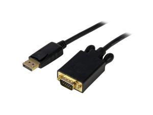 StarTech RZ4053b StarTech.com DP2VGAMM3B 3-Feet Active DisplayPort to VGA Converter Cable for PC 1920x1200 - Black StarTech RZ4053b StarTech.com DP2VGAMM3B 3-Feet Active DisplayPort to VGA Converter Cable for PC 1920x1200 - Black