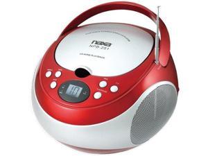 Naxa NAXNPB251RDR NAXA Electronics NPB-251RD Portable CD Player with AM/FM Stereo Radio Naxa NAXNPB251RDR NAXA Electronics NPB-251RD Portable CD Player with AM/FM Stereo Radio