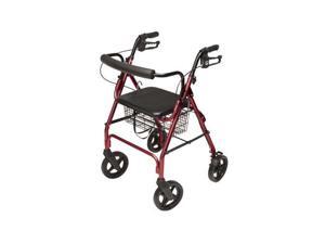 Lumex Walkabout Imperial w/ Contoured Backbar - Re 4-Wheel Rollator Lumex Walkabout Imperial w/ Contoured Backbar - Re 4-Wheel Rollator