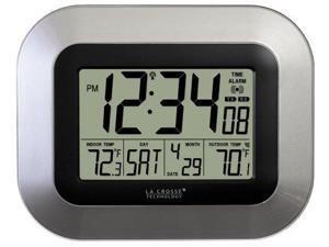 La Crosse Technology LCRWS8115USS La Crosse Technology Digital Wall Clock with Indoor and Outdoor Temperature La Crosse Technology LCRWS8115USS La Crosse Technology Digital Wall Clock with Indoor and Outdoor Temperature