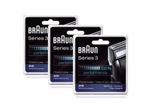 Braun 31S (3 Pack) Braun Series 3 Foil and Cutter Block Sliver Braun 31S (3 Pack) Braun Series 3 Foil and Cutter Block Sliver
