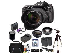 Pentax K-5 II Digital SLR Camera Kit with SMC DA 18-55mm f/3.5-5.6 AL Lens. Includes: 0.45x Wide Angle Lens, 2X Telephoto Lens, 3 Piece Filter Kit(UV-CPL-FLD), 32GB Memory Card, & More Pentax K-5 II Digital SLR Camera Kit with SMC DA 18-55mm f/3.5-5.6 AL Lens. Includes: 0.45x Wide Angle Lens, 2X Telephoto Lens, 3 Piece Filter Kit(UV-CPL-FLD), 32GB Memory Card, & More