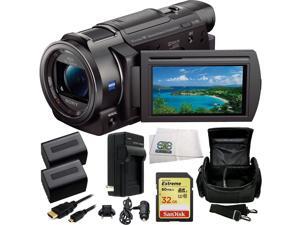 Sony 4K HD Video Recording FDR-AX33 Handycam Camcorder 9PC Accessory Kit Bundle Includes SanDisk Extreme 32GB SDHC Memory Card + 2 Replacement FV70 Batteries + AC/DC Rapid Home & Travel Charger + MORE Sony 4K HD Video Recording FDR-AX33 Handycam Camcorder 9PC Accessory Kit Bundle Includes SanDisk Extreme 32GB SDHC Memory Card + 2 Replacement FV70 Batteries + AC/DC Rapid Home & Travel Charger + MORE