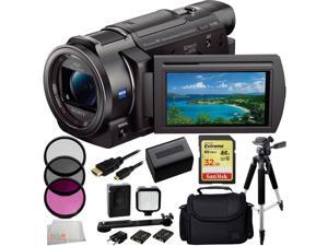 Sony 4K HD Video Recording FDRAX33 FDR-AX33 Handycam Camcorder 32GB Bundle 10PC Accessory Kit. Includes SanDisk Extreme 32GB SDHC Memory Card (SDSDXN-032G-G46) + Replacement FV-70 Battery + MORE Sony 4K HD Video Recording FDRAX33 FDR-AX33 Handycam Camcorder 32GB Bundle 10PC Accessory Kit. Includes SanDisk Extreme 32GB SDHC Memory Card (SDSDXN-032G-G46) + Replacement FV-70 Battery + MORE