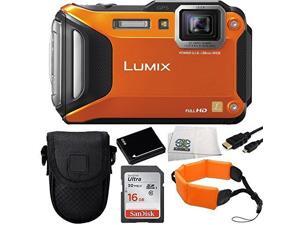 Panasonic Lumix DMC-TS5 Tough Digital Camera with 9.3x Intelligent Zoom (Orange) 16GB Bundle 6PC Accessory Kit. Includes SanDisk Ultra 16GB SDHC Memory Card + 2 Replacement BCM13 Batteries + MORE Panasonic Lumix DMC-TS5 Tough Digital Camera with 9.3x Intelligent Zoom (Orange) 16GB Bundle 6PC Accessory Kit. Includes SanDisk Ultra 16GB SDHC Memory Card + 2 Replacement BCM13 Batteries + MORE