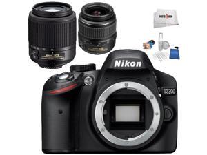 Nikon D3200 DSLR + Nikon AF-S DX 18-55mm G ED II + Nikon AF-S DX 55-200mm G ED - International Version (No Warranty) Nikon D3200 DSLR + Nikon AF-S DX 18-55mm G ED II + Nikon AF-S DX 55-200mm G ED - International Version (No Warranty)