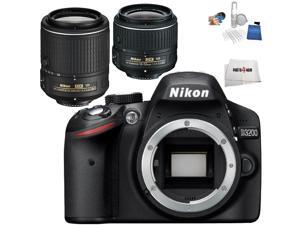 Nikon D3200 DSLR + AF-S DX NIKKOR 18-55mm G VR II + AF-S DX NIKKOR 55-200mm G ED VR II - International Version (No Warranty) Nikon D3200 DSLR + AF-S DX NIKKOR 18-55mm G VR II + AF-S DX NIKKOR 55-200mm G ED VR II - International Version (No Warranty)