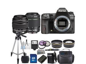 PENTAX K-3 Black 23.35 MP Digital SLR Camera With 18-55mm AL Lens & 50-200mm WR Lens Bundle PENTAX K-3 Black 23.35 MP Digital SLR Camera With 18-55mm AL Lens & 50-200mm WR Lens Bundle