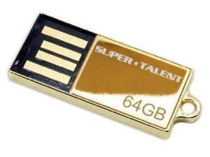 SuperTalent 64GB Pico-C Gold USB Flash Drive. Shock and water resistant. 200X Read Write speed. Model STU64GPCG SuperTalent 64GB Pico-C Gold USB Flash Drive. Shock and water resistant. 200X Read Write speed. Model STU64GPCG
