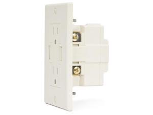 Newer Technology Power2U AC Wall Outlet with USB Charging Ports, Dual socket wall outlet with two integrated USB ports. Color (Light Almond) Model: NWTPWR2USBLA Newer Technology Power2U AC Wall Outlet with USB Charging Ports, Dual socket wall outlet with two integrated USB ports. Color (Light Almond) Model: NWTPWR2USBLA